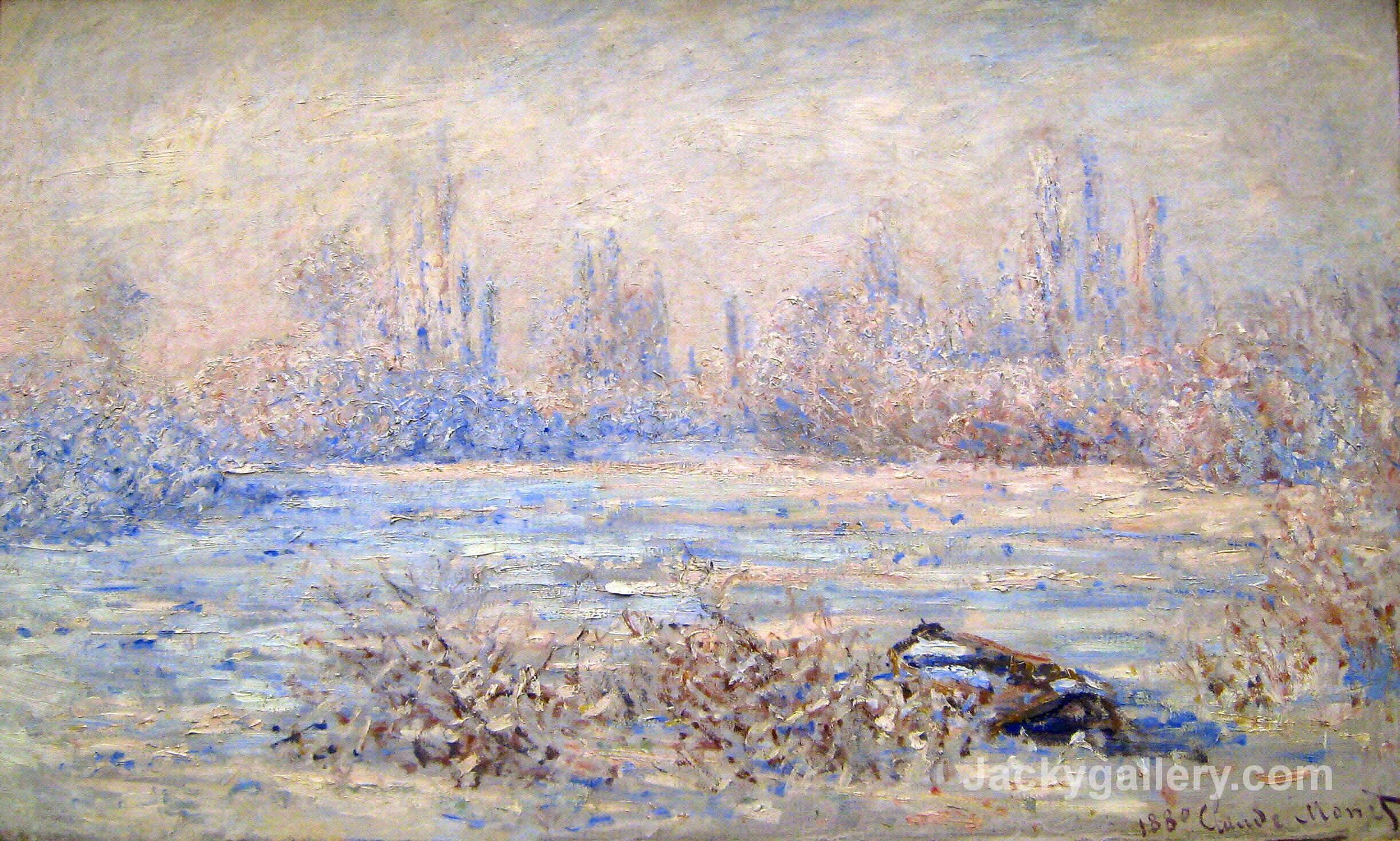Frost near Vetheuil by Claude Monet paintings reproduction